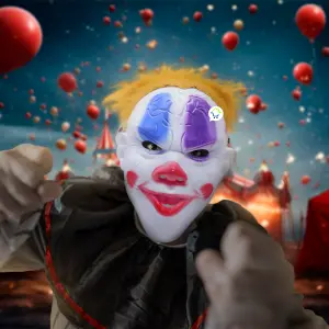 Mascara Halloween Payaso Asesino MSHW02