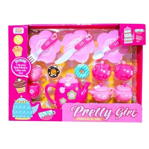 Juego Set Te Tetera Pocillos Platos Cubi