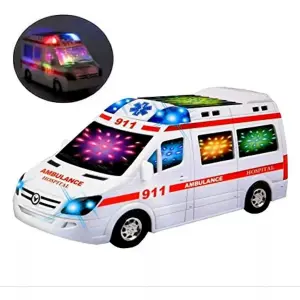 Ambulancia Luces Sonido Movimiento Jugue