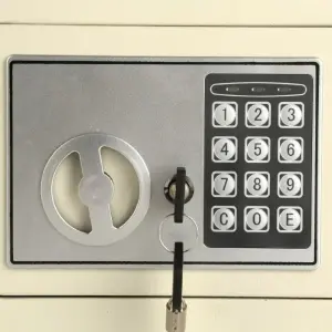 Caja fuerte pequeña doble llave