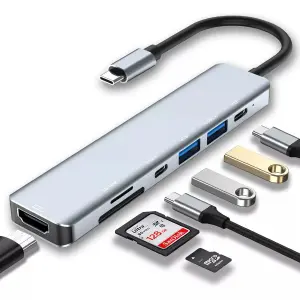 Adaptador Usb C 7 En 1 Multipuerto Hub U