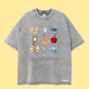 T-shirt Oversize Acid Wash Snow White