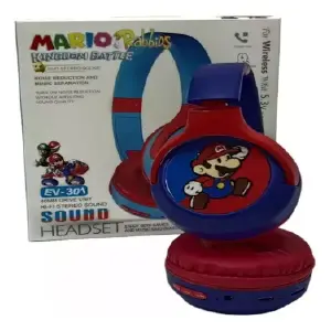 Audífono Bluetooth EV301 Mario Bross