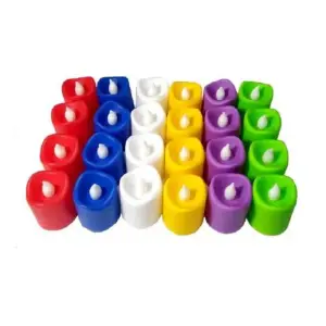 velas multicolor x 24