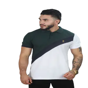 CAMISETAS TIPO POLO COMBINADA 047D-MILIT
