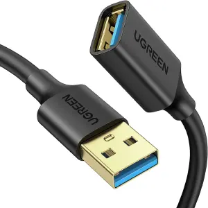 Cable Extensor  USB 3.0 Macho (Negro)