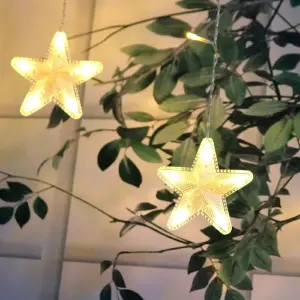 Cortina De Estrellas Navideña De 3metros