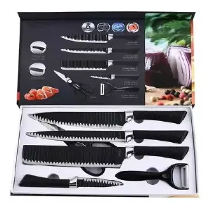 JUEGO DE CUCHILLOS ANTIADDERENTES 6 PIEZ