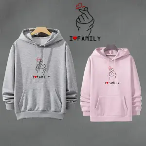 Buso Buzo, Hoodie MAMA ROSADO Y GRIS