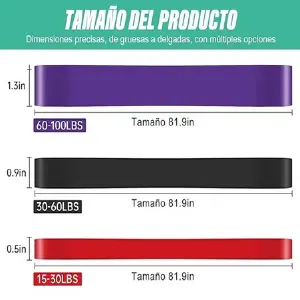 Ligas de Resistencia para Ejercicio, 3 P