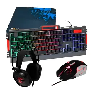 Combo Teclado Gamer Retroiluminado K58