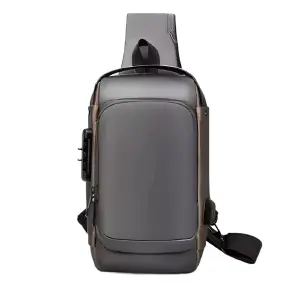 Bolso Antirrobo Canguro Gris Café