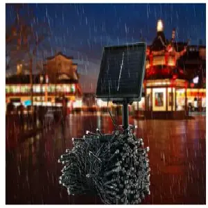 LUCES NAVIDEÑAS CON PANEL SOLAR 100 LED