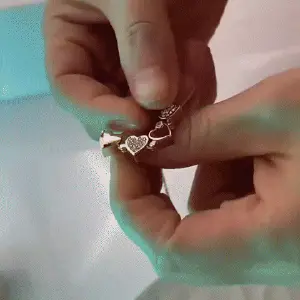 TRÉBOL CORAZÓN ORO ROSA
