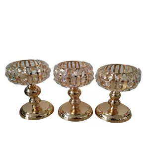 Combo x 3 candelabro diseño copa