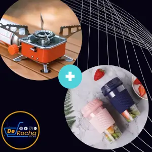 Combo extractor jugo+ Estufa camping