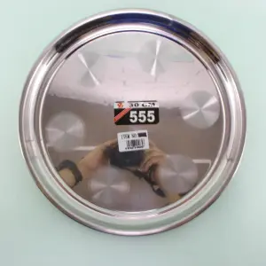 Bandeja metálica redonda 30cm