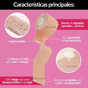 cinta levanta pezon x 3
