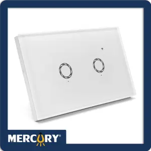 INTERRUPTOR DOBLE SMART HOME TOUCH WHIT