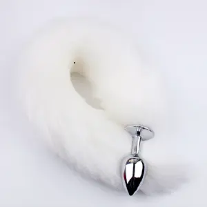 Plug Anal Acero Con Cola De Zorro