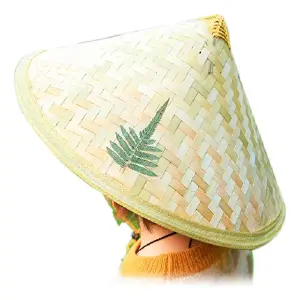 Sombrero Chino Bambu Tejido A Mano