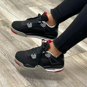 air jordan 4 negro rojo