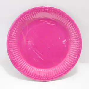 PLATO FUSCIA 18CM X 10 UNIDADES