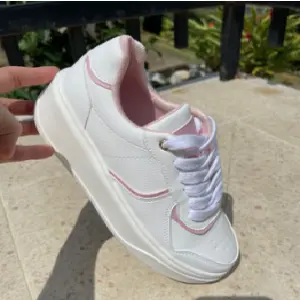 ZAPATILLAS MIMI BLANCO ROSADO FULL VIVOS