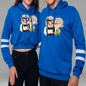 Buzos ,Hoodies Parejas Abuelos Up Azul