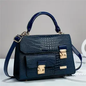 Bolso de mano de piel sintética