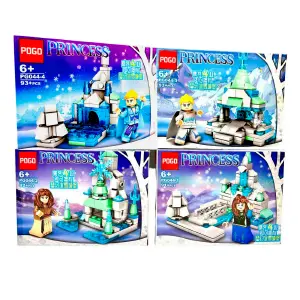 Castillo Rey Reina Personajes X 4 Pcs