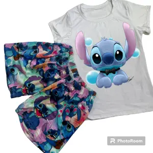 Pijama Piel de durazno Stich Niña