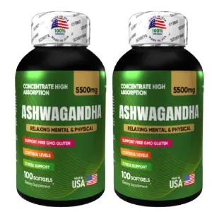 Ashwagandha 100 sofgels x 2 unidades