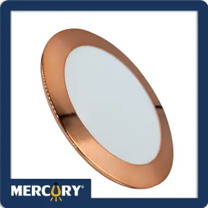 PANEL LED COPPER 3W/2,5" 6500K REDONDO/