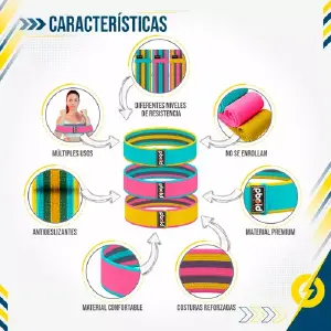 Bandas de ejercicio en tela