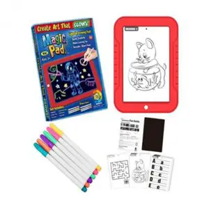 Magic Pad Con Luz Led + 6 Marcadores Neó