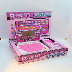 Computador Mini Educativo Azul y Rosado