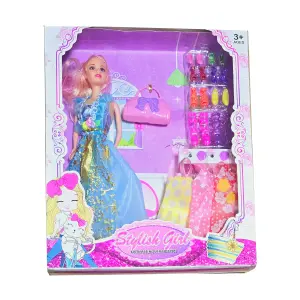 Muñeca Vestidos Accesorios Bolso Zapatos