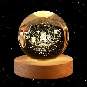 Lampara bola cristal 3d