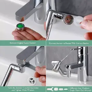 Grifo De Extensión Giratorio Lavamanos
