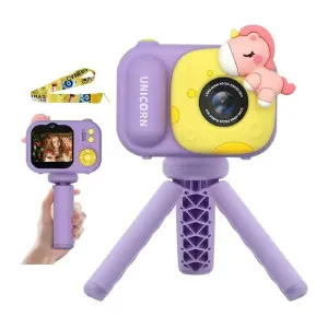 Cámara Digital Rosada Infantil Unicornio