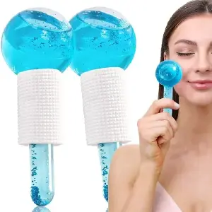 Bolas De Hielo Frías De Vidrio Masaje