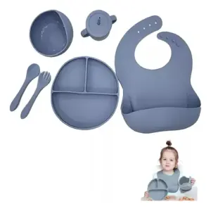 Kit Alimentación Bebe Vajilla Silicona