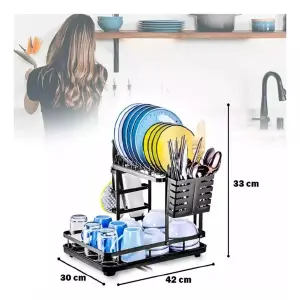 ESCURRIDOR DE PLATOS LOZA 2 NIVELES