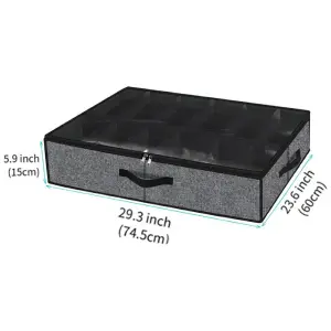 Organizador Zapatos Bajo Cama 12 Pares