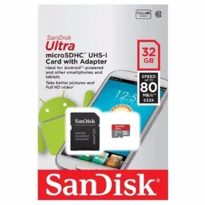 Memoria Micro SD Clase 10 de 32Gb 80mb/s