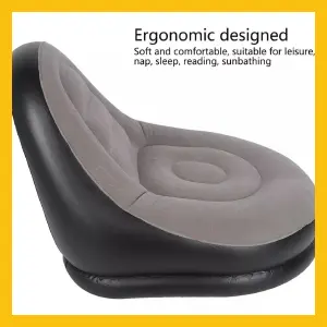Sillon Inflable Portatil Con Reposa Pies