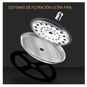 Cafetera Prensa Francesa Filtro Acero