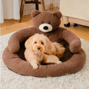 Cama para mascotas pequeñas tipo OsoCafé