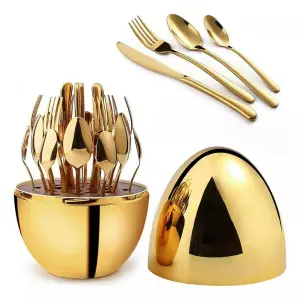Juego De Cubiertos 24pcs Acero Inoxidabl